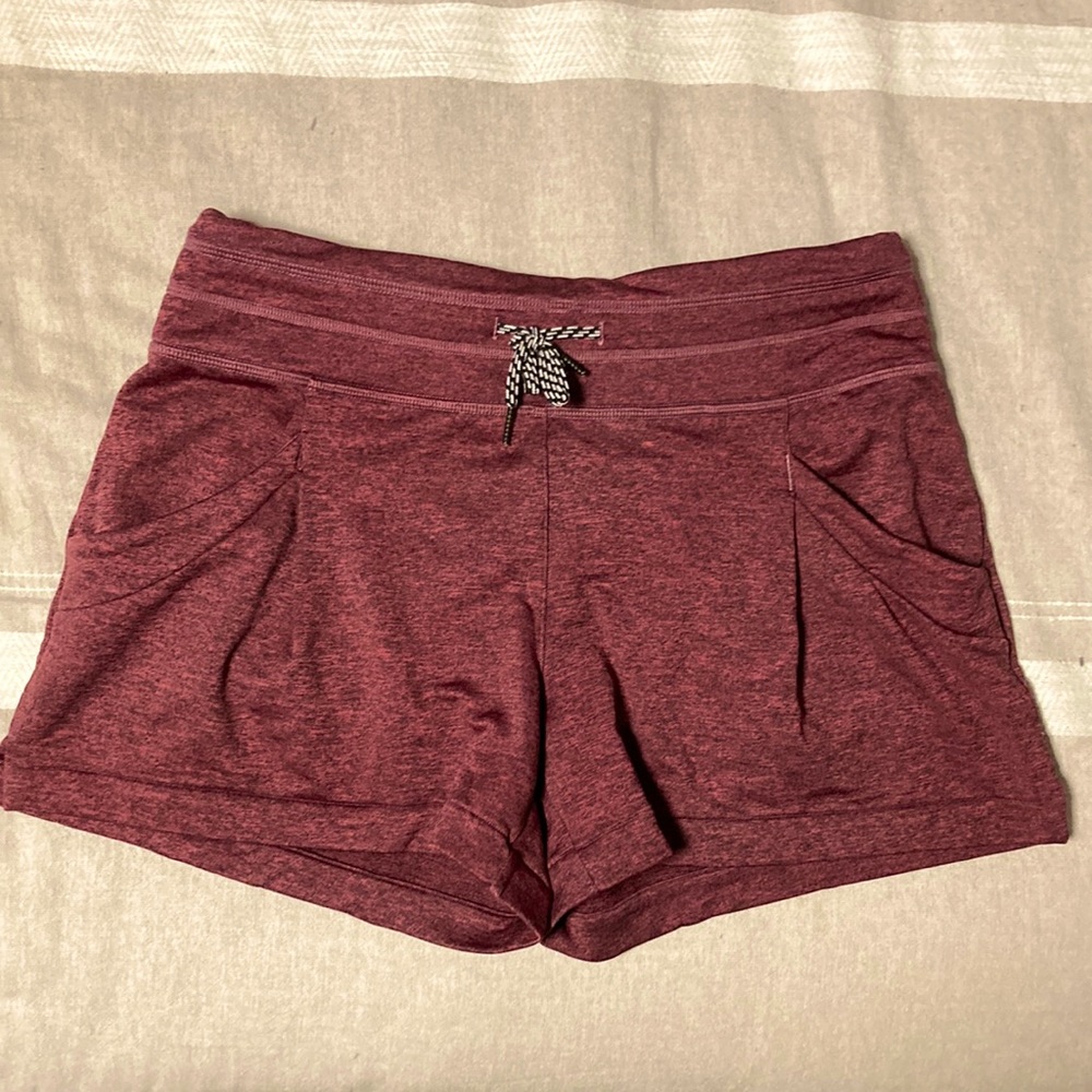 LUCY Full Potential 4" Burgundy Heather Shorts Athleisure